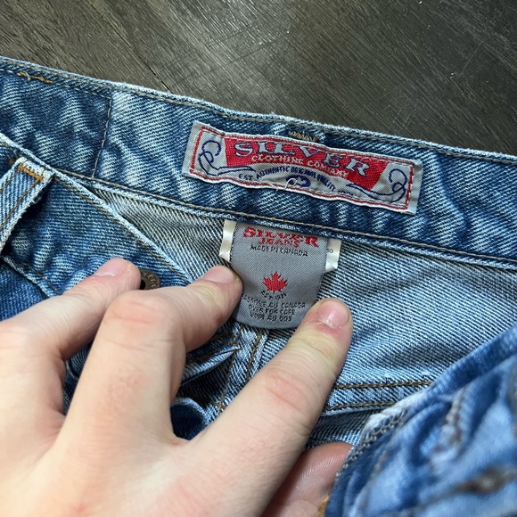 Vintage Y2K Silver Jeans 28/30 - Picture 2 of 7